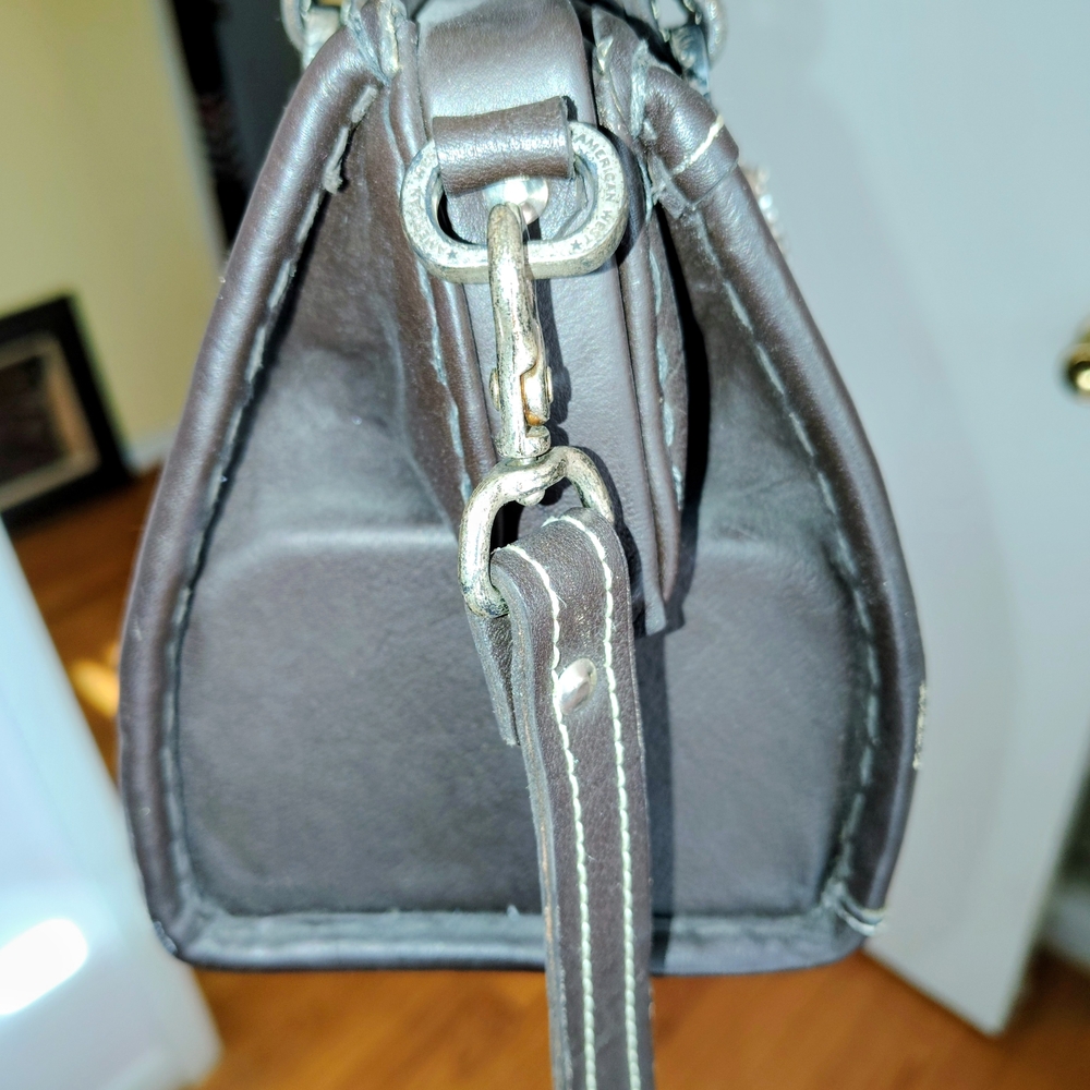 American West Black and Brown Crossbody Bag - Picture 8 of 9